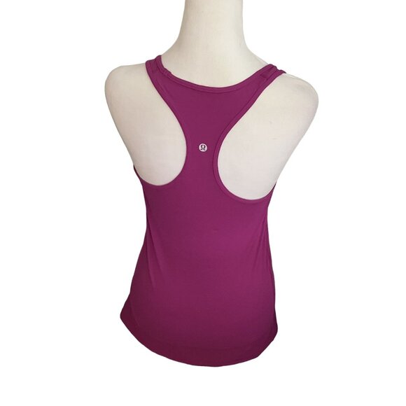 Lululemon Magenta Cool Racerback Tank Top Women's Size 6 - Picture 2 of 5